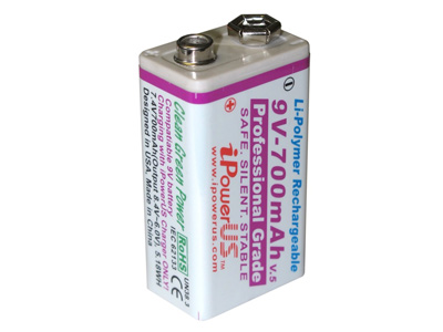 iPowerUS IP9V-700 Rechargeable 9V Batteries - Back in stock!